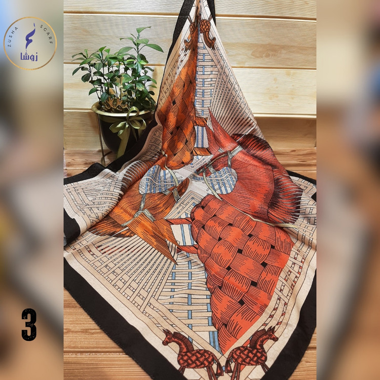 مینی اسکارف طرح دار